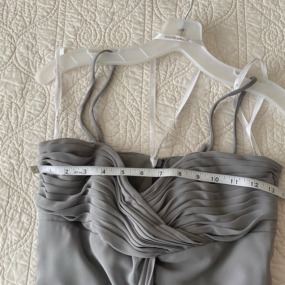 NWOT David’s Bridal Chiffon Strapless Dress Sz 2 - Picture 11 of 12